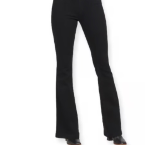 NWT Spanx Shape Original Everywhere Flare Jeans in Clean Black, Size Large Tall - Picture 9 of 12